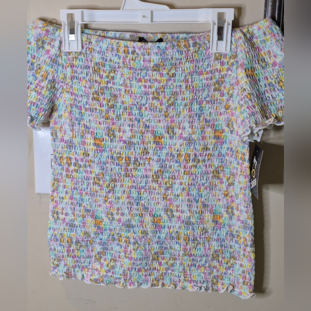 Art Class Girls Smocked Stretch Top - Picture 8 of 12